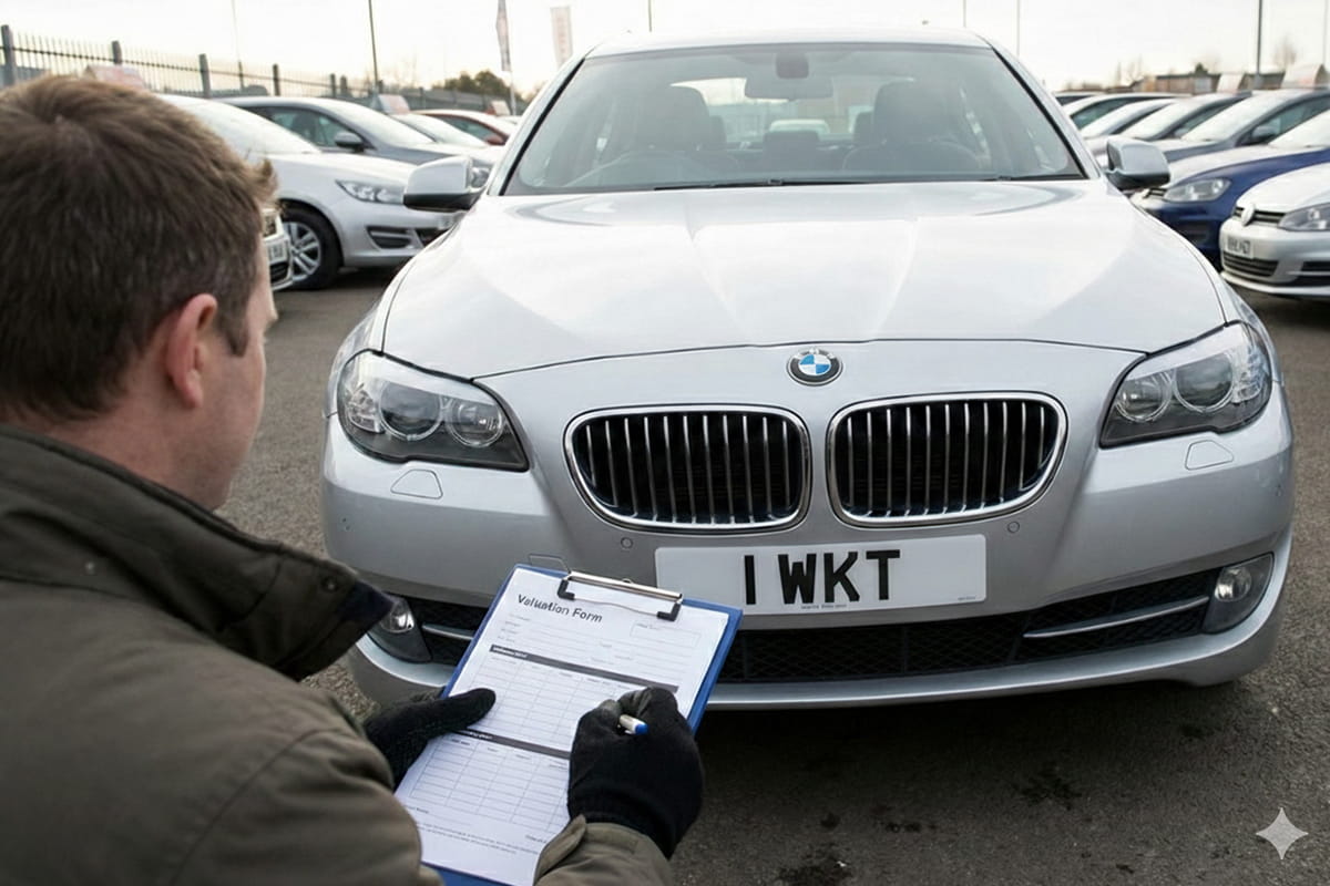 Number plate valuation process